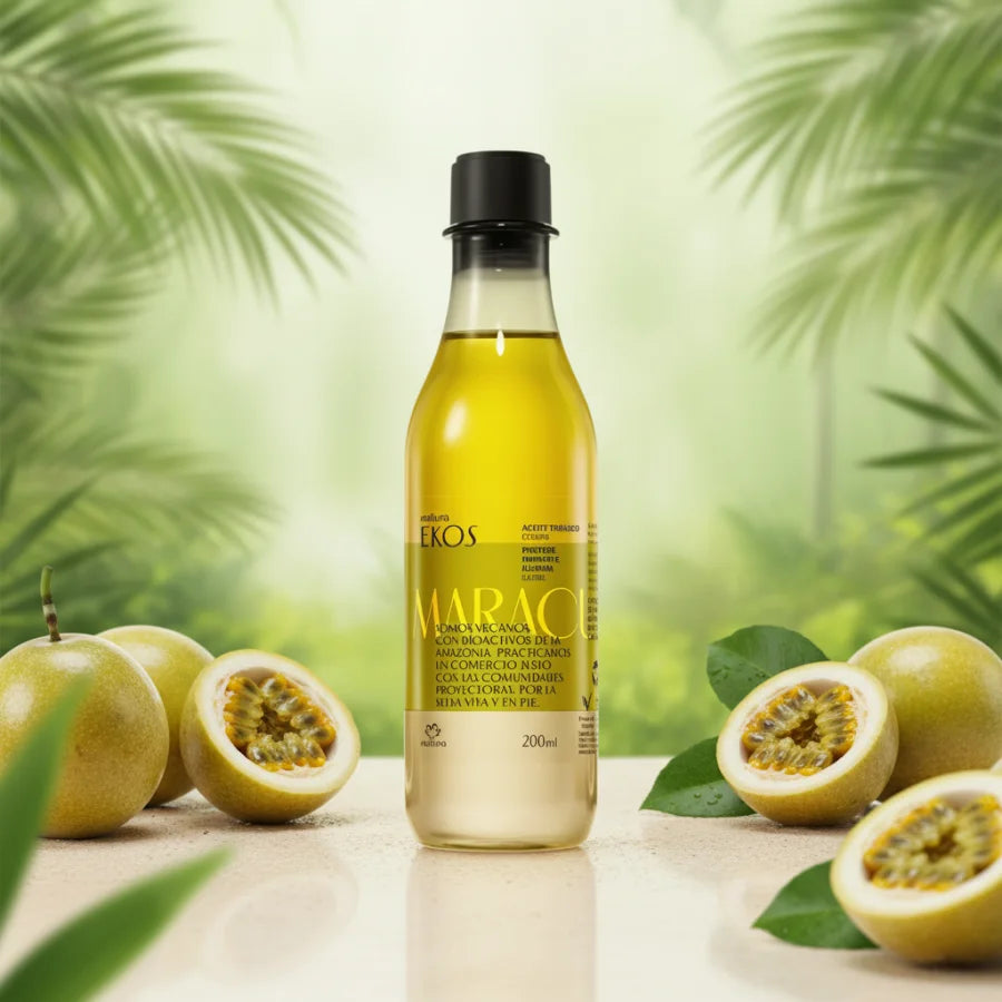 Óleo Trifásico Desodorante Corporal Ekos Maracujá Natura, 200ml