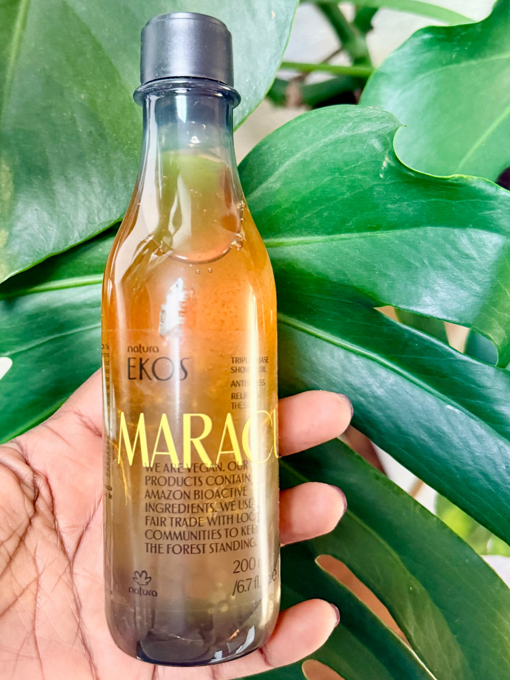 Óleo Trifásico Desodorante Corporal Ekos Maracujá Natura, 200ml