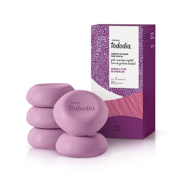 Natura Tododia Sabonete em Barra Puro Vegetal Ameixa e Flor de Baunilha 450g