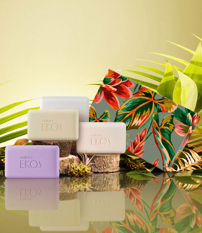Natura Ekos Holiday- Sabonetes cremosos em barra 4x100g